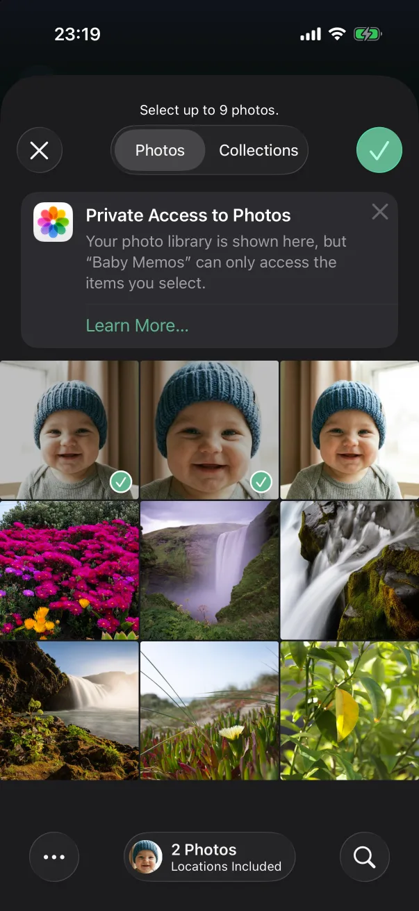 The system photo picker.