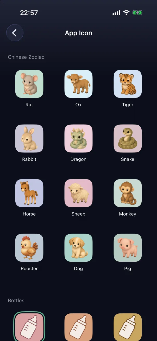 The App Icon gallery.