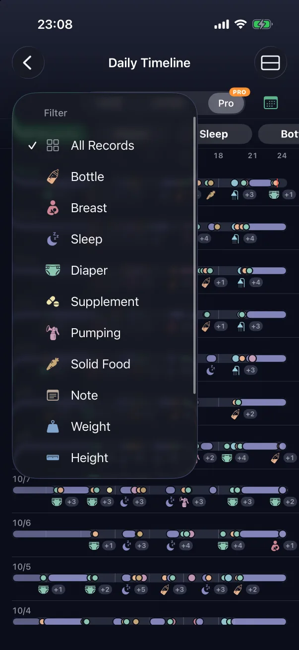 The Filter menu.