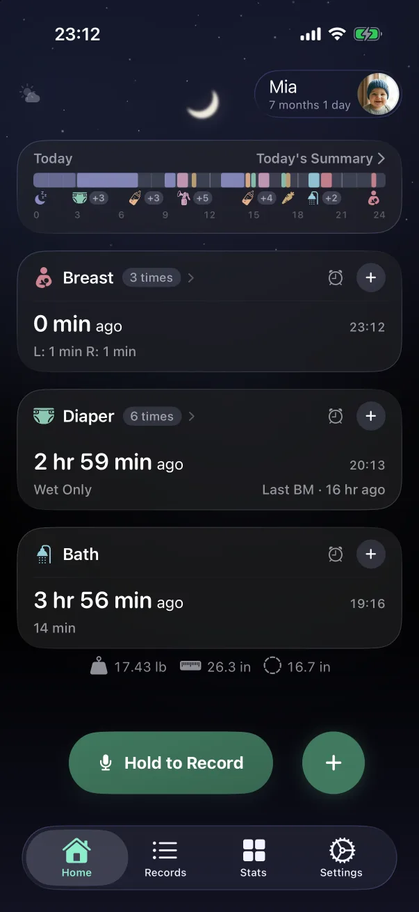 After Done: the last feed shows both sides on the card.