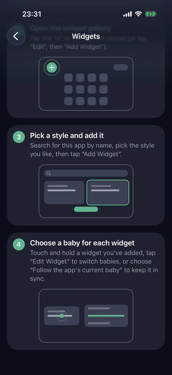 How to add, steps 3–4.